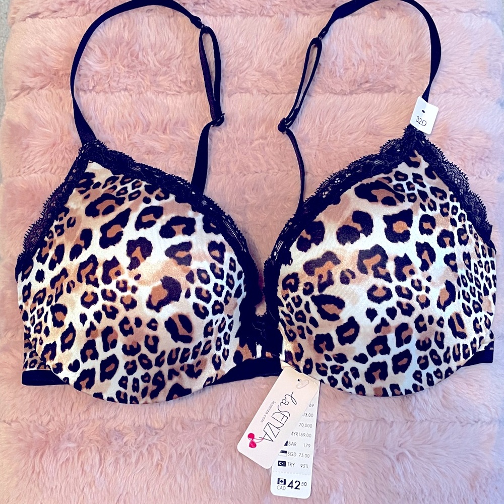 NWT La Senza Leopard Push-Up Bra